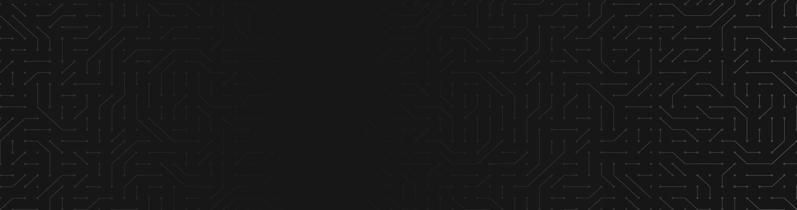 Puget Systems Black Background Banner with Tracer Pattern