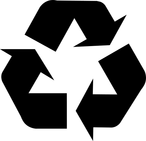 Black Recycling Symbol