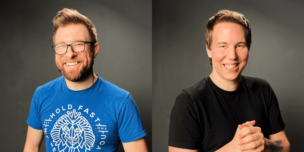 Side by side headshots of Dan Bernard and Casey Faris